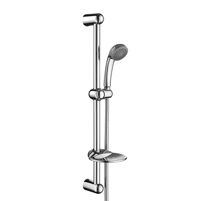 1F1058-6 26 inch Brass Shower Slider Bar Set with single function handheld shower and 60inch shower hose Featured Image