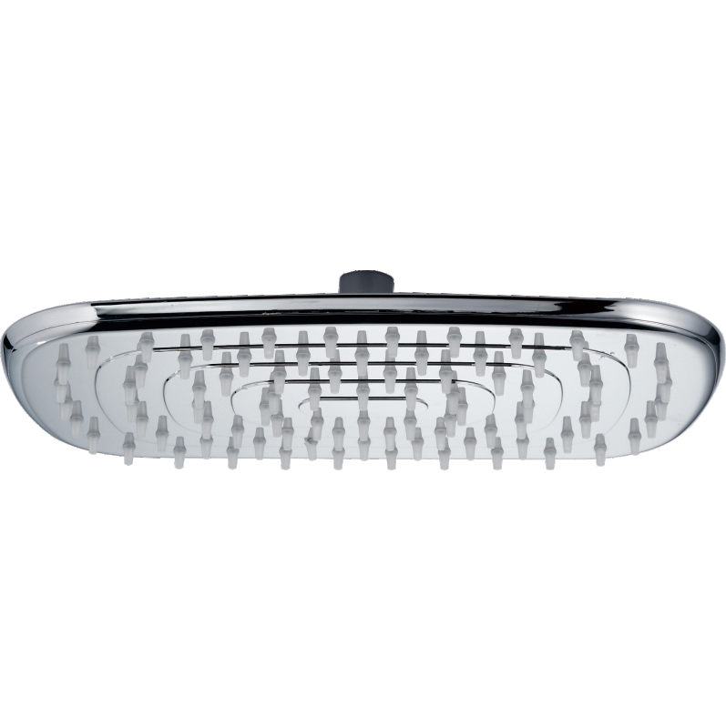1F650 High Pressure ABS Chromed Rectangle Single Function Rain Shower head For Bathroom Featured Image