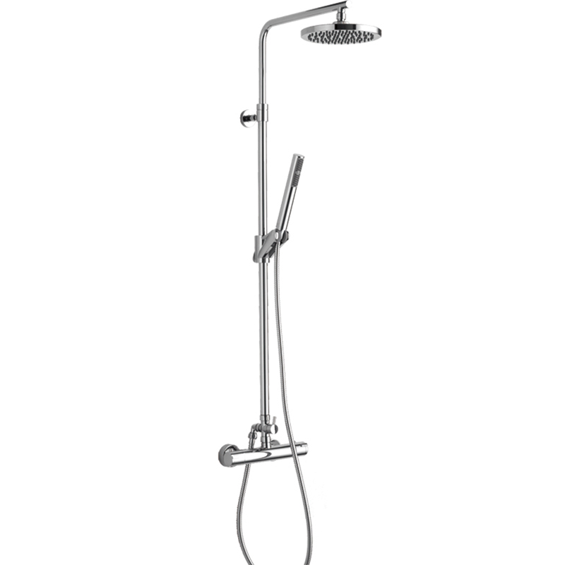 Wall mounted Brass multi Function Shower Column Combo with thermostatic mixer for Bathroom