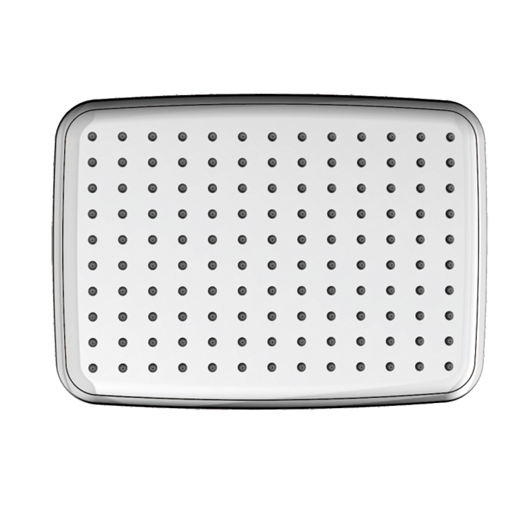 1F652 Luxury High Pressure ABS Chromed Rectangle Rain Shower head For Bathroom Featured Image